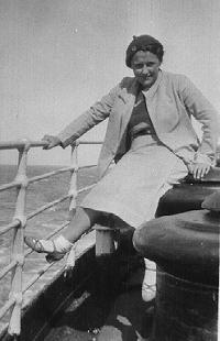 Joan at 16 aboard "Doric"