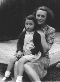 With Elisabeth, about 1947